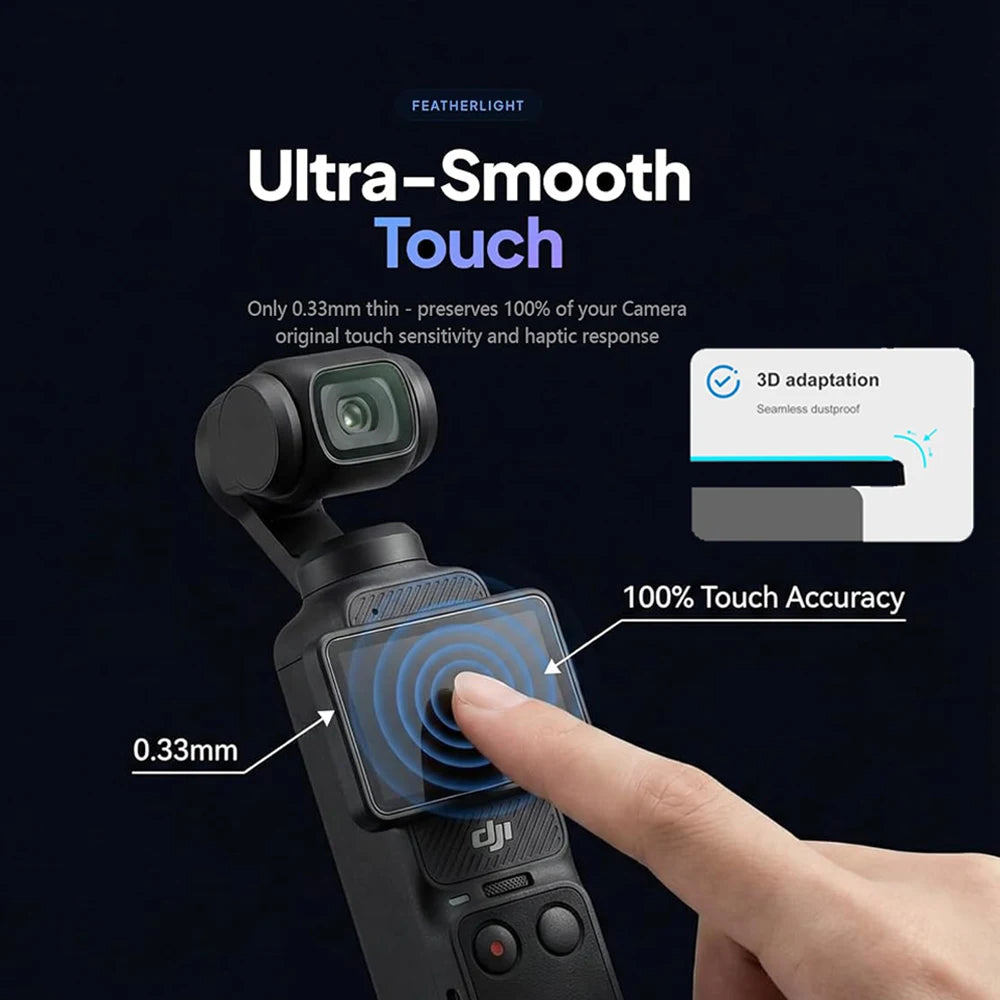 Screen Protector Tempered Glass For DJI Osmo Pocket 4/3 Ultra-Clear Anti-Scratch Lens Film For DJI Pocket 4 Accessories