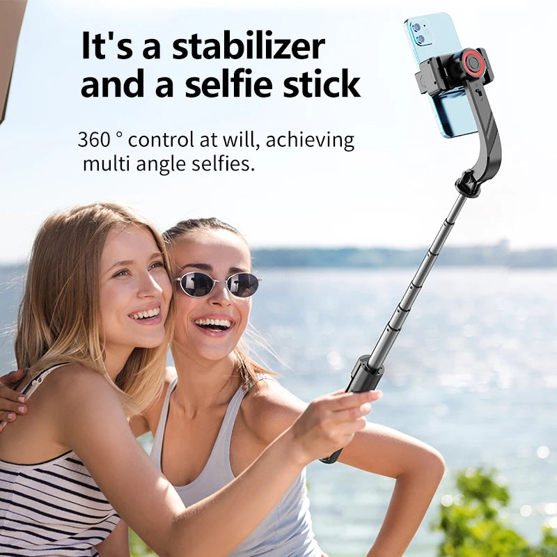 FANGTUOSI Handheld Gimbal Stabilizer 360° Rotation Estabilizador Anti Shake Selfie Stick Fill Light For Phone Stabilizer Tripod