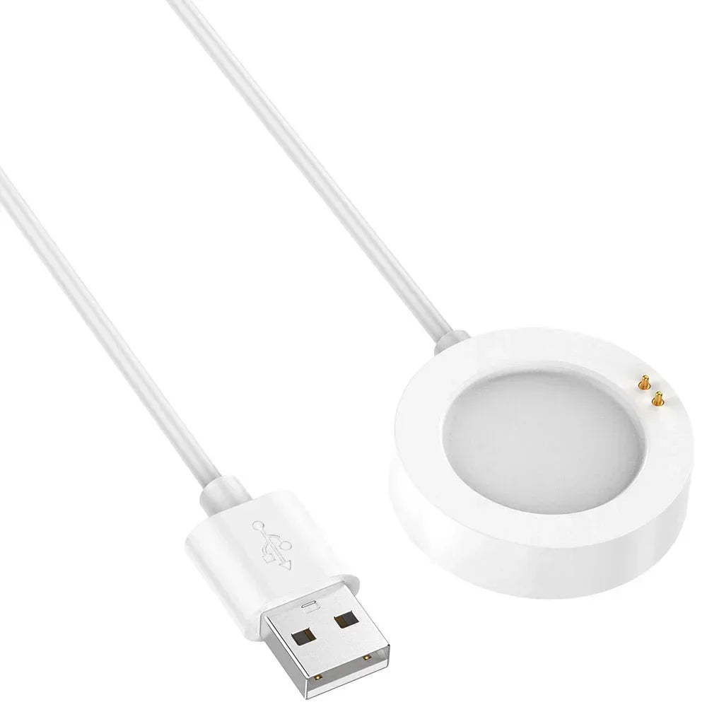 White Smartwatch Charging Cable - USB Charger for Xiaomi Watch 2/2 Pro, Watch S2/S3/S4 Sport Smart Watch Accessories