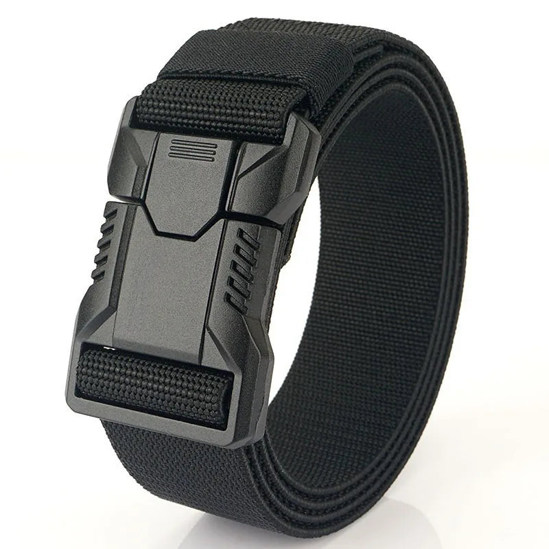1pc Lightweight Tactical Quick-Release Buckle Belt Workwear Wear-resistant Outdoor Commuting Military Training Pants Belt