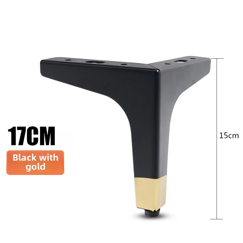 4pcs Modern furniture legs metal gold Black Iron Sofa Feet for Table Bed Chair Desk Dresser Cabinet support Furniture Hardware