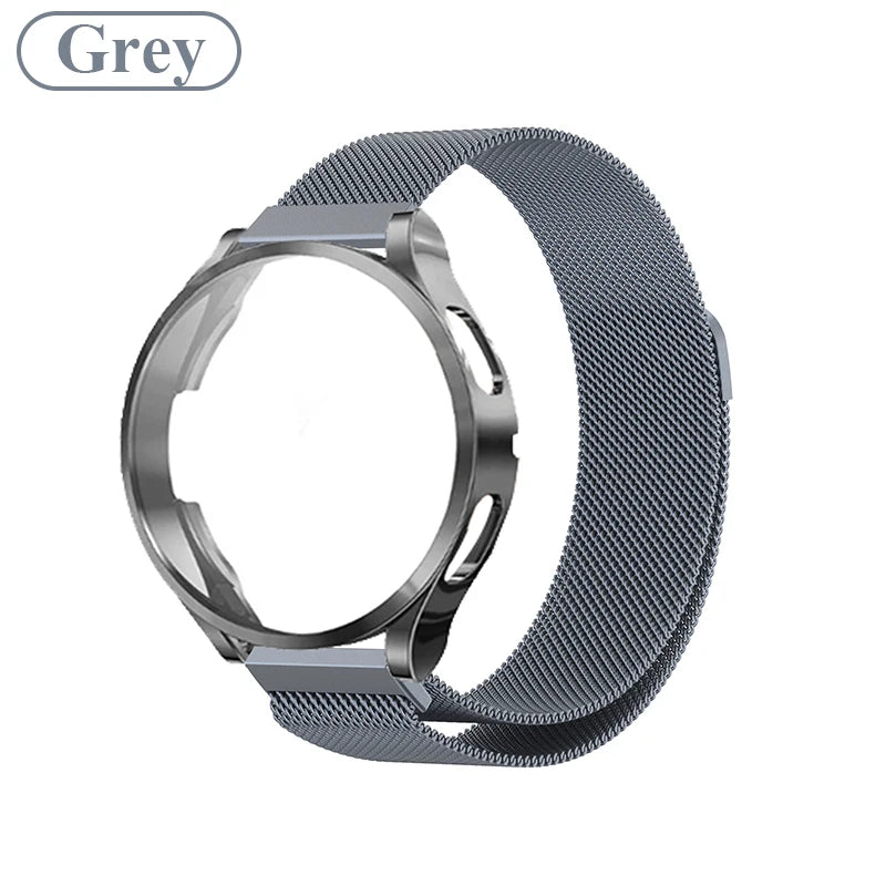Metal Strap For Samsung Galaxy Watch 4 5 6 Active 2 40mm 44mm Band Watch 3 4 Classic Milanese Magnetic Loop Replacement Bracelet