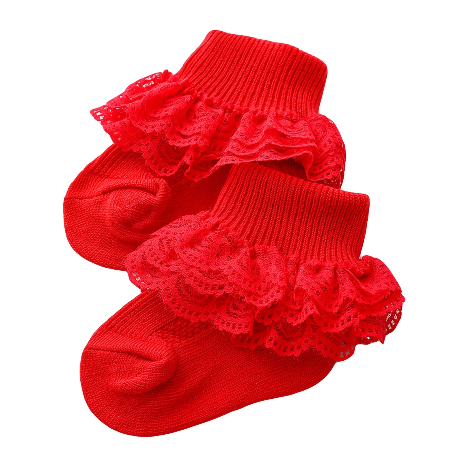 0-12 Months Newborn Baby Cotton Sock Lace Princess Combed Cotton Socks for Girls Summer Spring Infant Babe Ruffle Short Socks