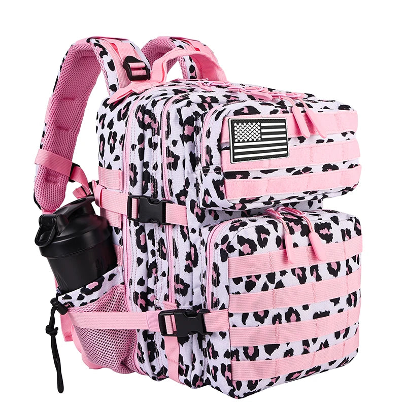 LHI 25L Tactical Backpack for Women Fitness Athlete Gym Out Bag  Small Outdoor Sports Travel Rucksack with Bottle Holder