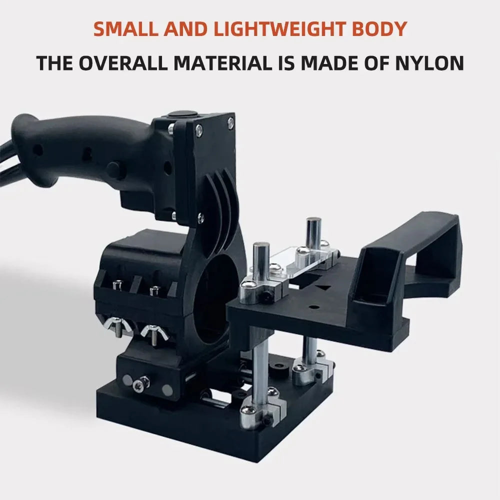 Portable Mini Grooving Machine Rack 2-in-1 Woodworking Mold Trimmer Milling Machine Cutter Connection Positioning Holder Stand