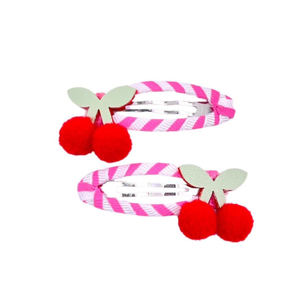Cartoon Animal Fruit BB Hair Clips for Girls Cute Sequin Droplet Design Snap Barrettes Toddler Daily Headwear Accessory