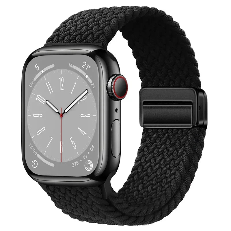 Nylon strap For Apple watch 11 10 42mm 46mm 9 8 7 45mm 41mm Ultra 3/2/1 49mm Magnetic wristband For iWatch 6 5 4 3 SE 44mm 40mm