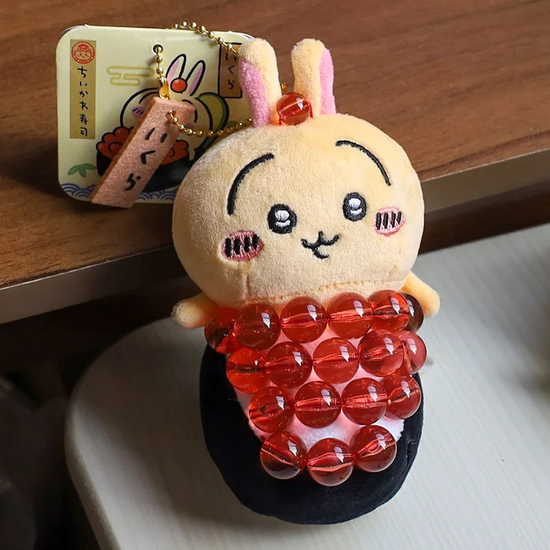 Sushi Series jiyi Pendants Plush Dolls Momonga Hachiware Usagi Pendants Keychains Friend Dolls, Toys Cute Gifts