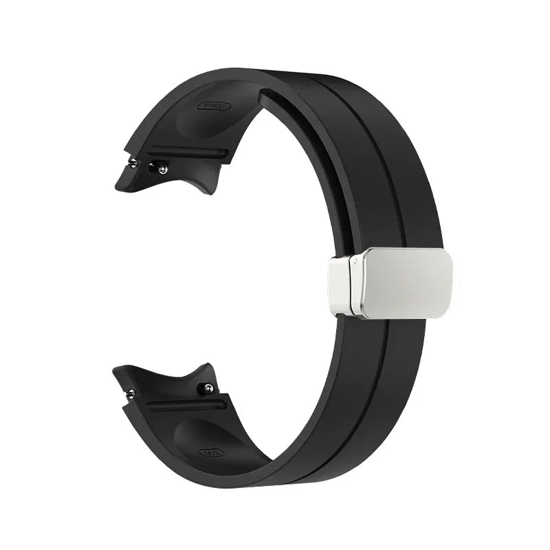 Original Silicone Band for Samsung Watch 7 6 5 4 Classic Strap 47mm 43mm 44mm 40mm Magnetic Buckle For Galaxy Watch 5 Pro 45mm