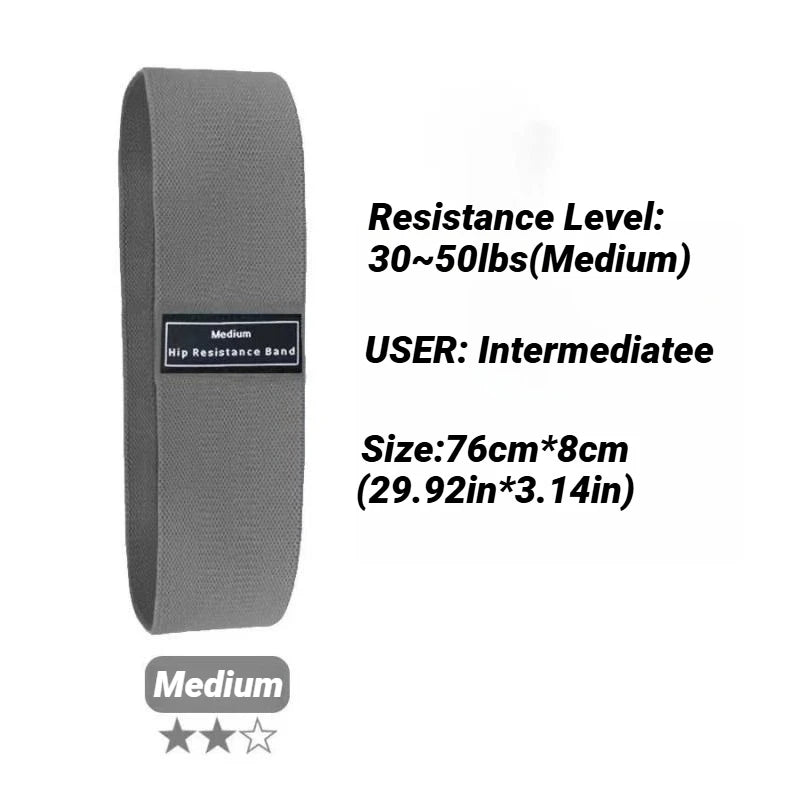 Fabric Resistance Hip Booty Bands Glute Thigh Elastic Workout Squat Circle Stretch Fitness Strips Loops Yoga Gym Equipment