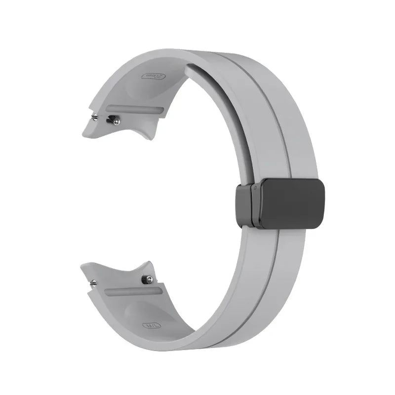 Original Silicone Band for Samsung Watch 7 6 5 4 Classic Strap 47mm 43mm 44mm 40mm Magnetic Buckle For Galaxy Watch 5 Pro 45mm