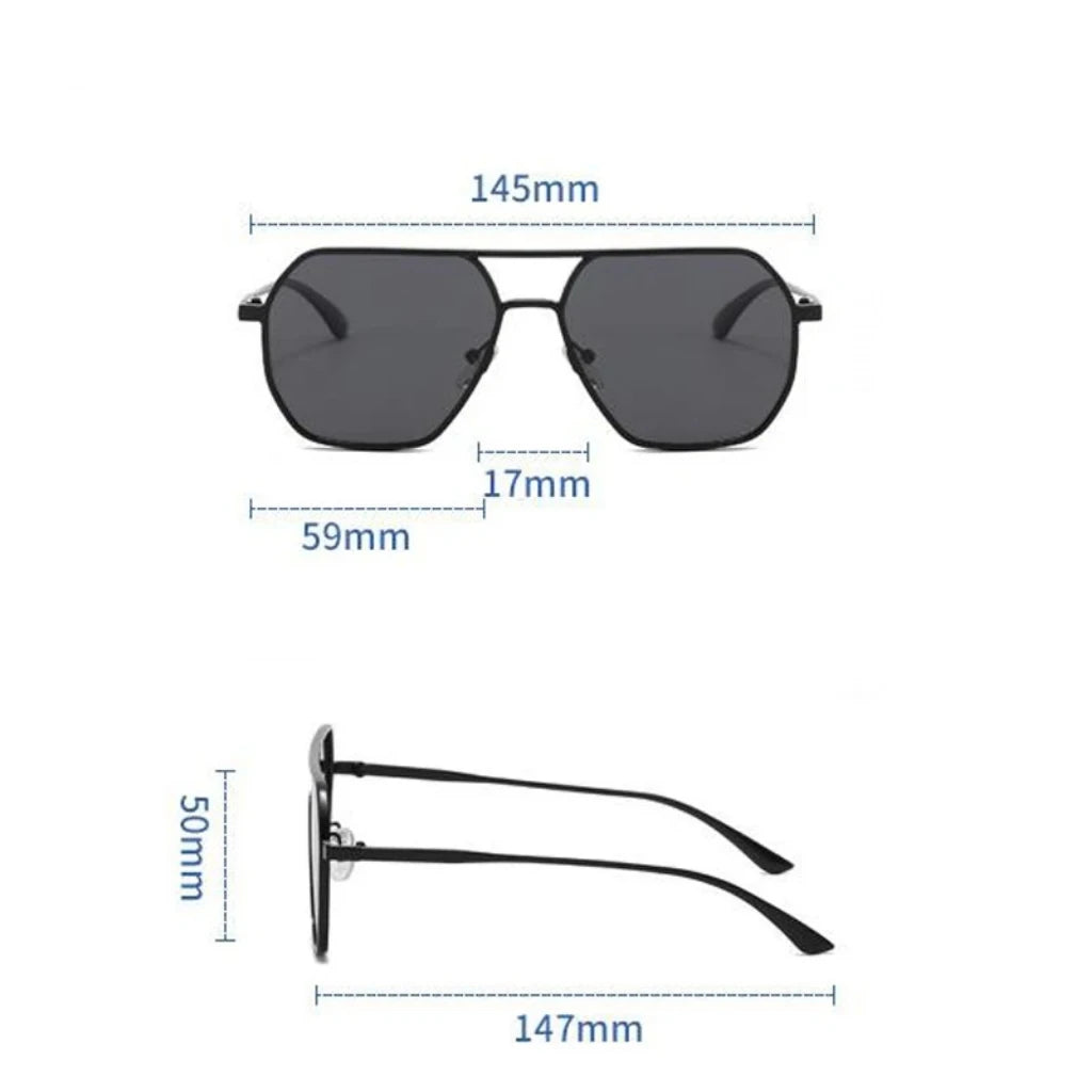 Vintage Polarized Sunglasses Men Fashion Black Shades Eyewear Retro Trendy Brand Design Sun Glasses for Driving Fishing Unisex