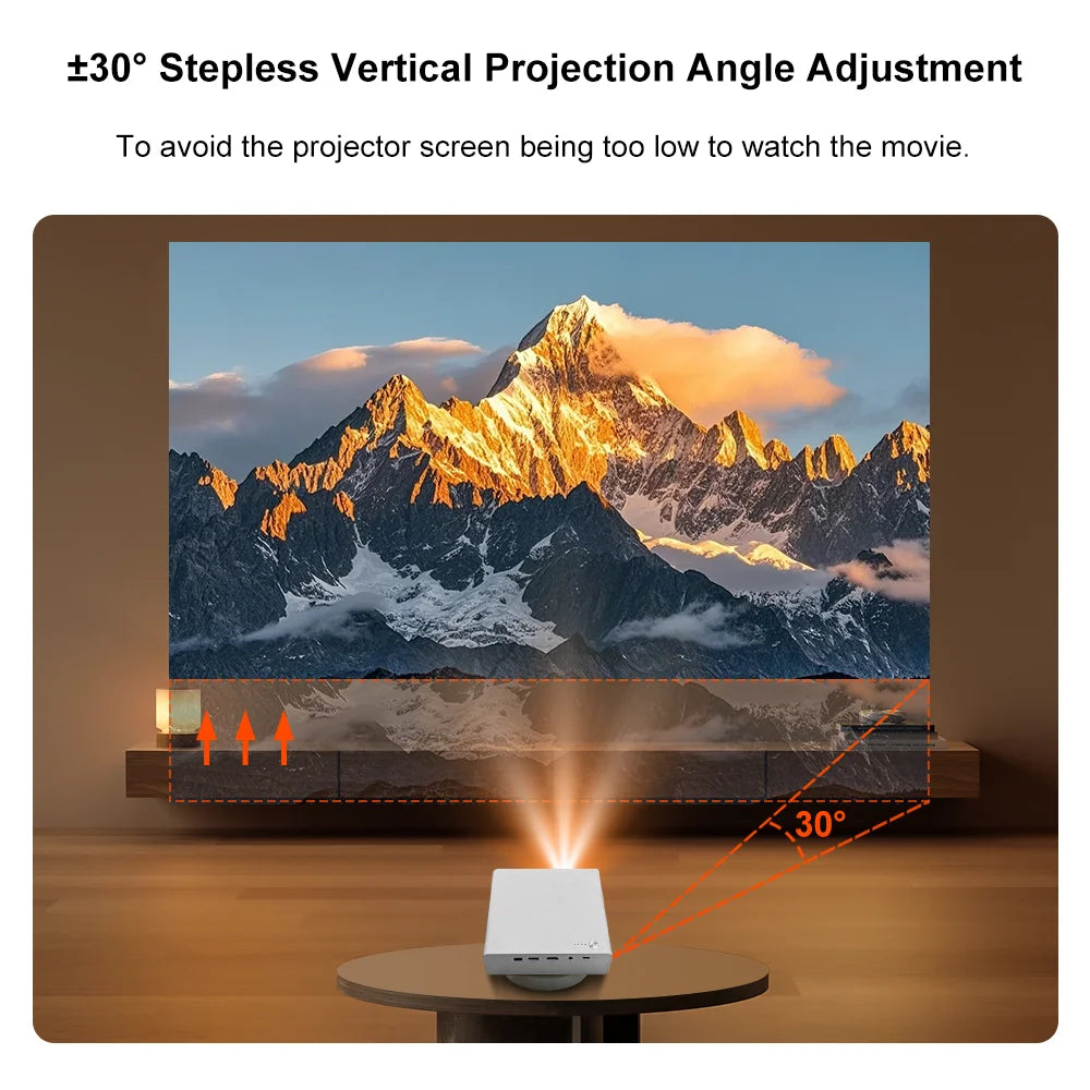 Mini Desktop Projector Stand with ± 30° Infinitely Adjustable Load-Bearing Capacity of 2.5Kg and Anti Slip Silicone Protection