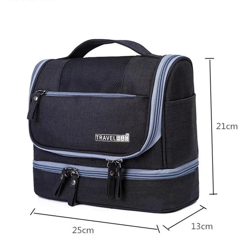 Men Necessaries Hanging Make Up Bag Oxford Travel Organizer Cosmetic Bags Women Necessaries Make Up Case Wash Toiletry Bag