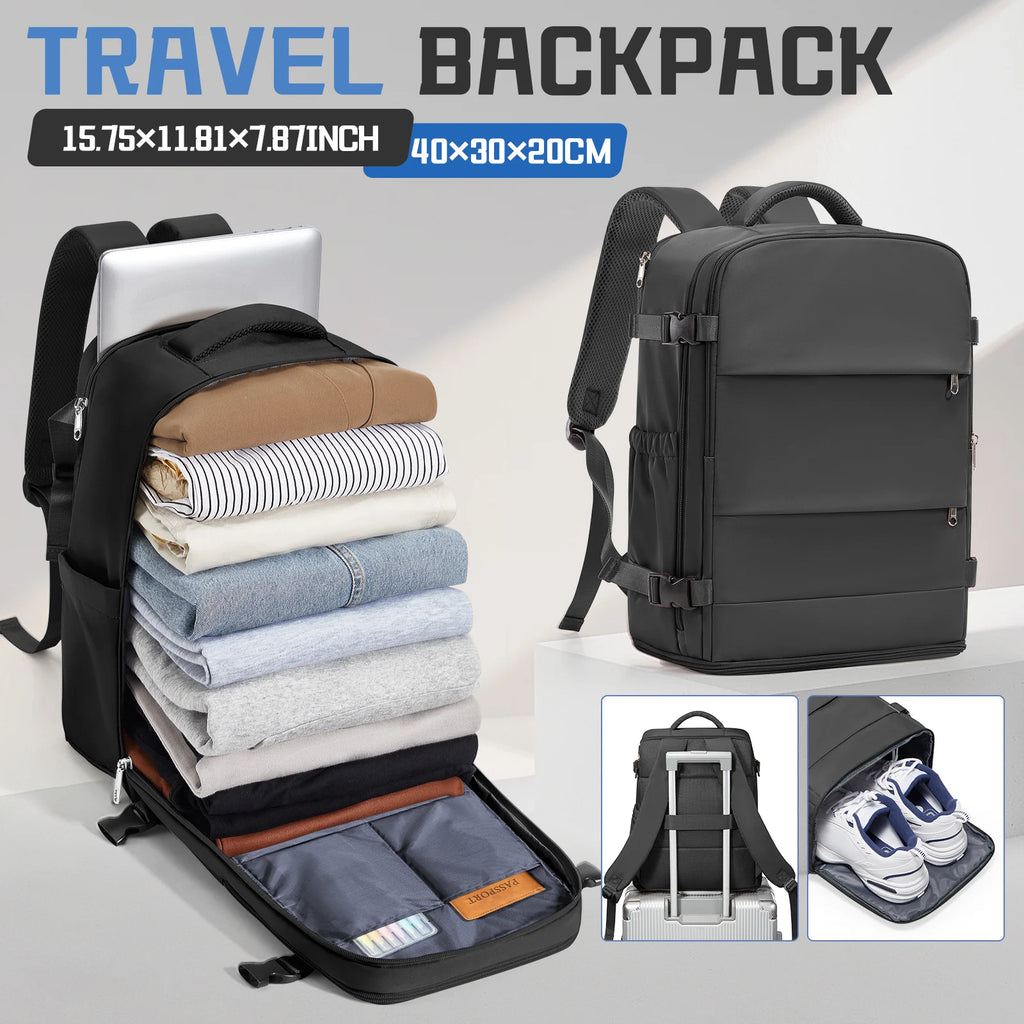Ryanair Backpack 40x30x20, Airline-Approved Hand Luggage Cabin Max 40x30x20 Travel Backpack for Women Men, 14in Laptop Backpack