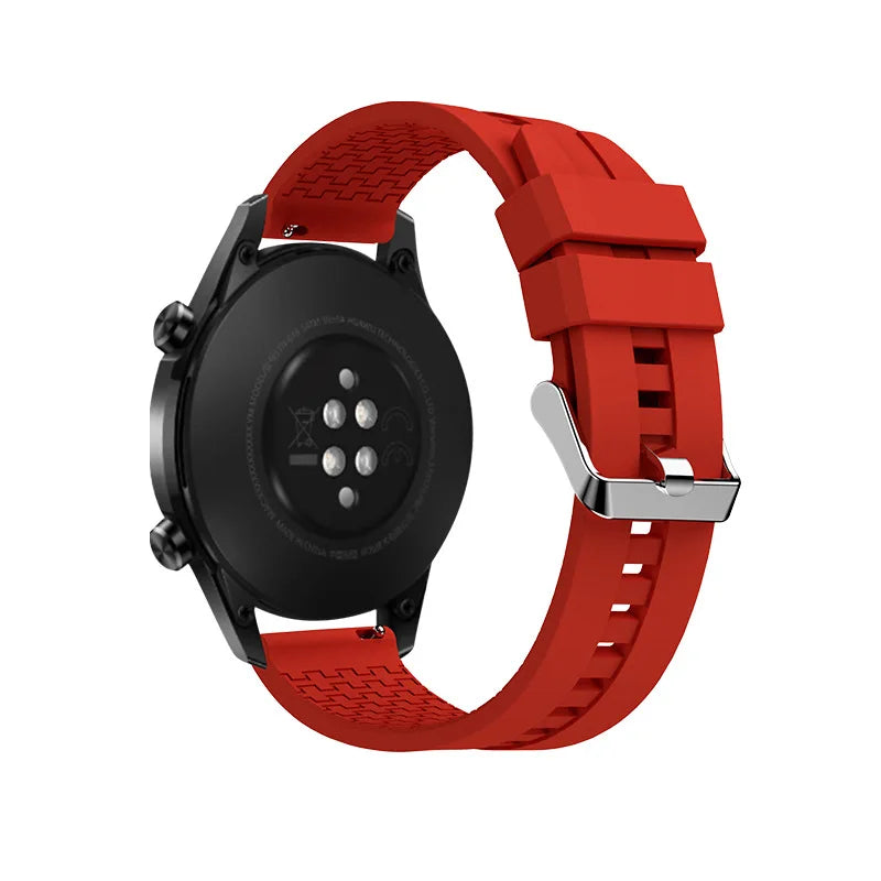 20mm 22mm Silicone band for Samsung Galaxy Watch 6-4-5 pro-6 classic/Active 2 40/44mm strap huawei watch gt 3-2-2e-pro bracelet