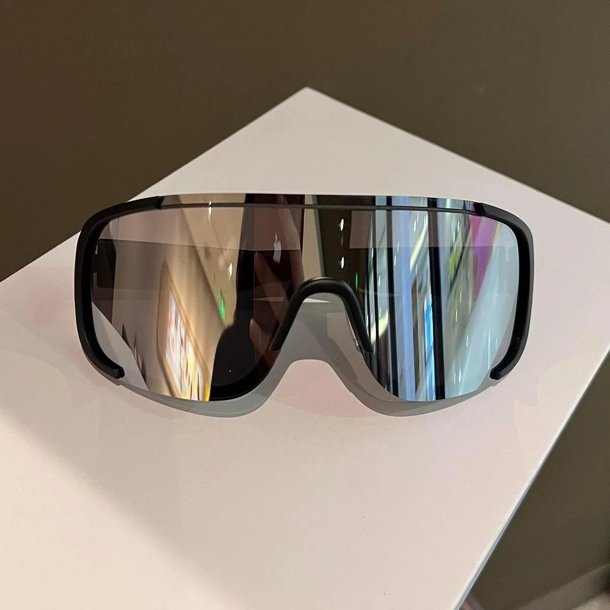 Cycling Sunglasses Anti-Ultraviole Hiking Climbing UV400 Shades Goggles Large Frame Oversized Hiking Climbing Eyewear