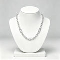 2026 New 925 Pure Silver Chain Y-shaped Necklace Two tone Splicing Necklace for Women's Fashion DIY Jewelry Gifts