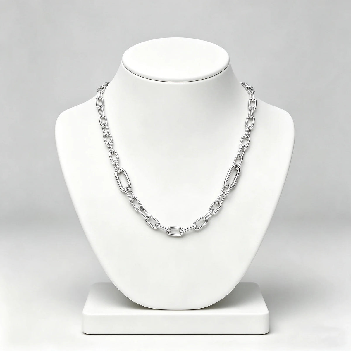 2026 New 925 Pure Silver Chain Y-shaped Necklace Two tone Splicing Necklace for Women's Fashion DIY Jewelry Gifts