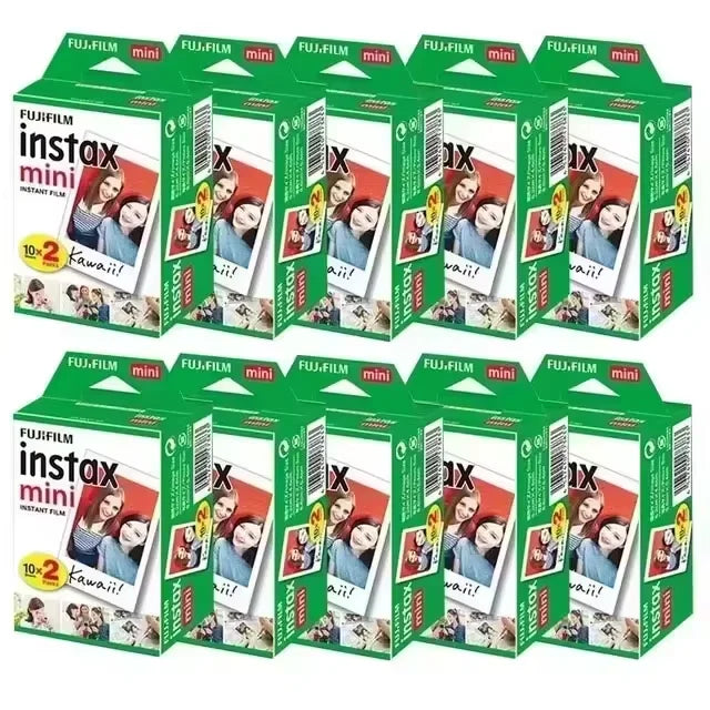 Fujifilm Instax Mini Instant Film 10/20/30/40/50/60/70/80/100/200 Sheets For Instant Mini Camera mini11 12 9 90 White Edge Films