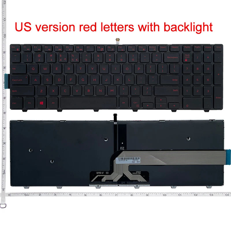US/UK/SP keyboard For Dell Inspiron 15 3000 5000 3541 3542 3543 5542 3550 3560 3551 3552 3559 3565 3567 3558 5545 5547 5566 5748
