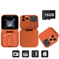 SERVO Mini Flip Mobile Phone Speed Dial Magic Voice Flashlight Blacklist Call Recording FM Radio Dual SIM 2G Foldable Cellphones