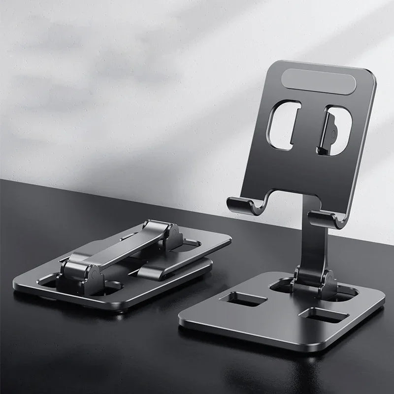 Universal Aluminum Alloy Tablet Stands Holder Flexible for iPad Adjustable Folding Lazy Desktop Live Mobile Phone Stand Mount