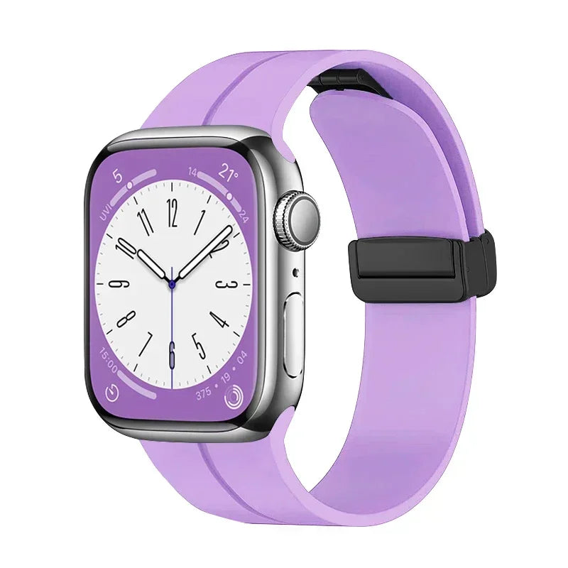 Magnetic Strap For Apple watch ultra band 44mm 45mm 49mm 40mm 41mm 42mm 38mm 45 mm Silicone Bracelet iWatch Series 7 8 se 6 5 3
