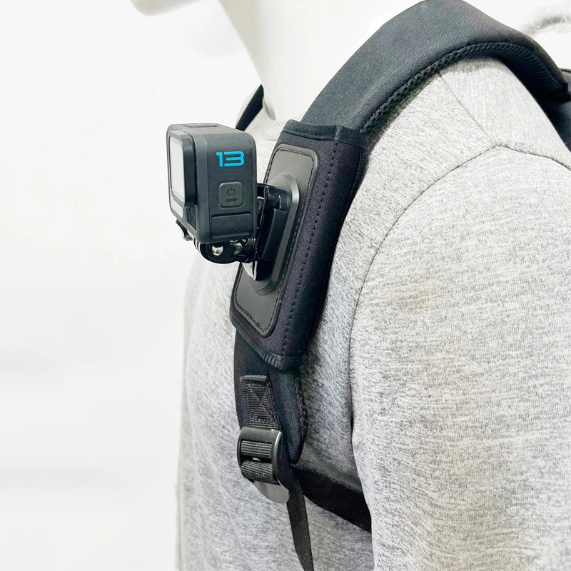 For DJI Action 5 Pro 4 Rotation Bag Backpack Shoulder Strap Mount Holder for Insta360 X5 X4 GoPro 13 12 11 10 DJI Osmo Pocket 3