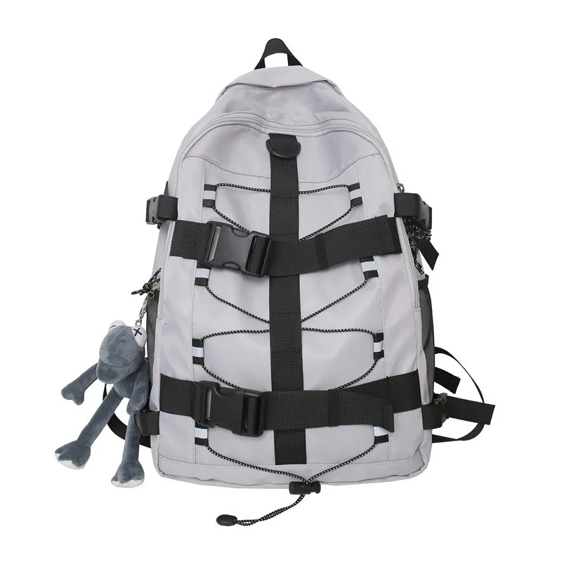 Backpack men and women cool backpack leisure junior high school students backpack personality skateboard