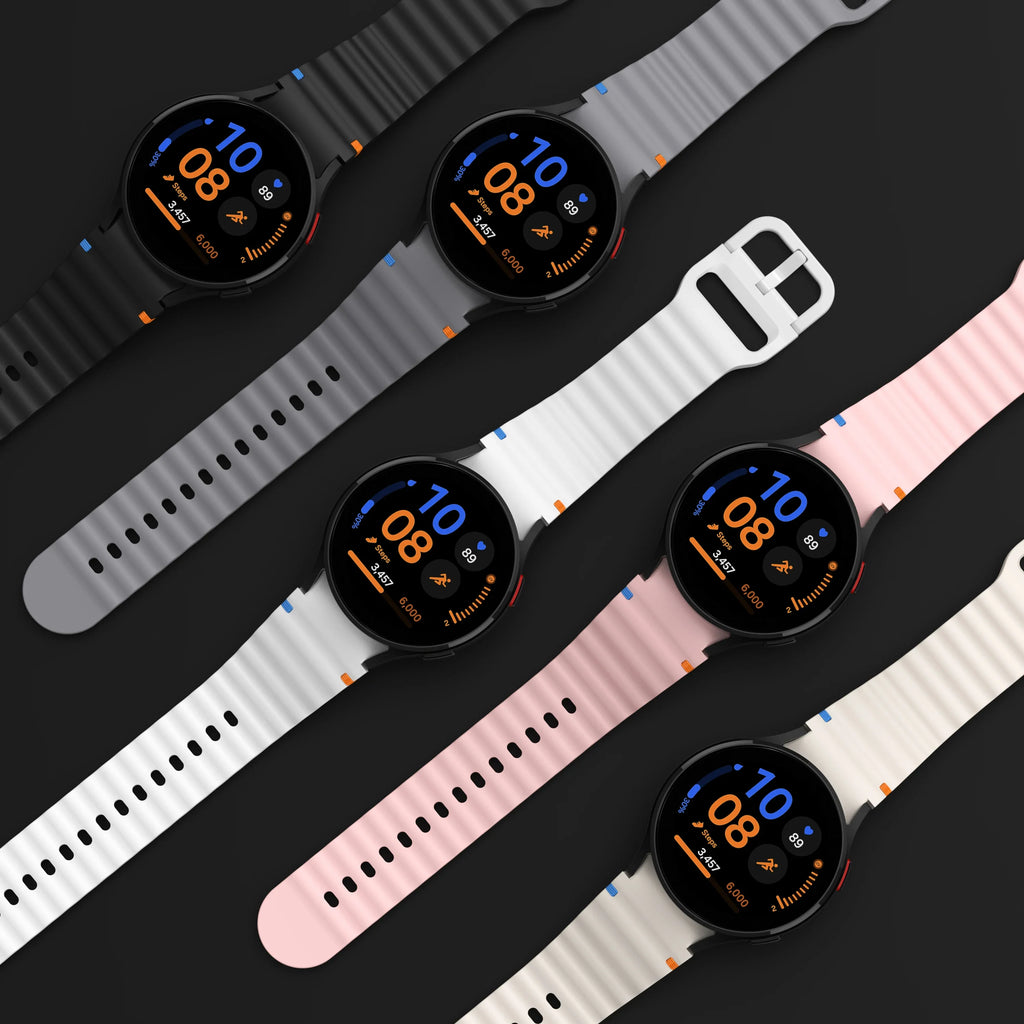 Original Silicone Band for Samsung Galaxy Watch 7 6 5 4 44mm 40mm 5Pro 45mm Bracelet for Galaxy Watch 4 6Classic 43mm 47mm Strap