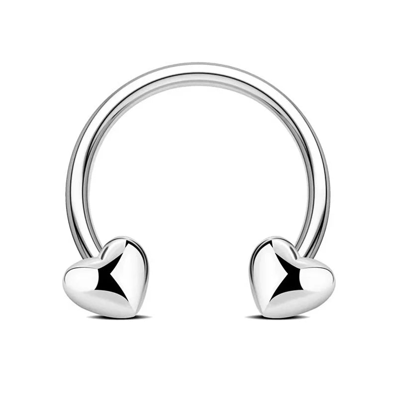 Stainless Steel Magnet Nose Piercing Heart Butterfly Fake Nose Ring 16G Horseshoe Ring Bee Nose Clip Body Jewelry for Piercings
