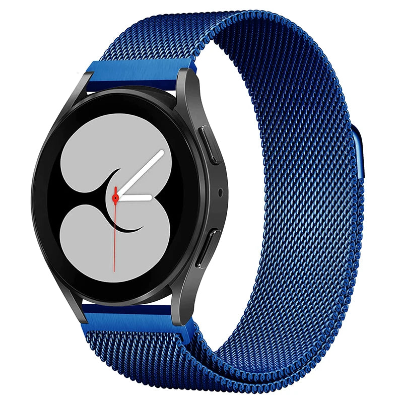 22mm 20mm Milanese Loop Strap For Samsung Galaxy Watch 6 5 4 44mm 40mm 6 Classic Active 2 Bracelet Huawei Gt Magnetic Watch Band