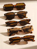 5PCS Unisex Geometric Fashion Subglasses For Cool Outdoor Travel Daily Life
