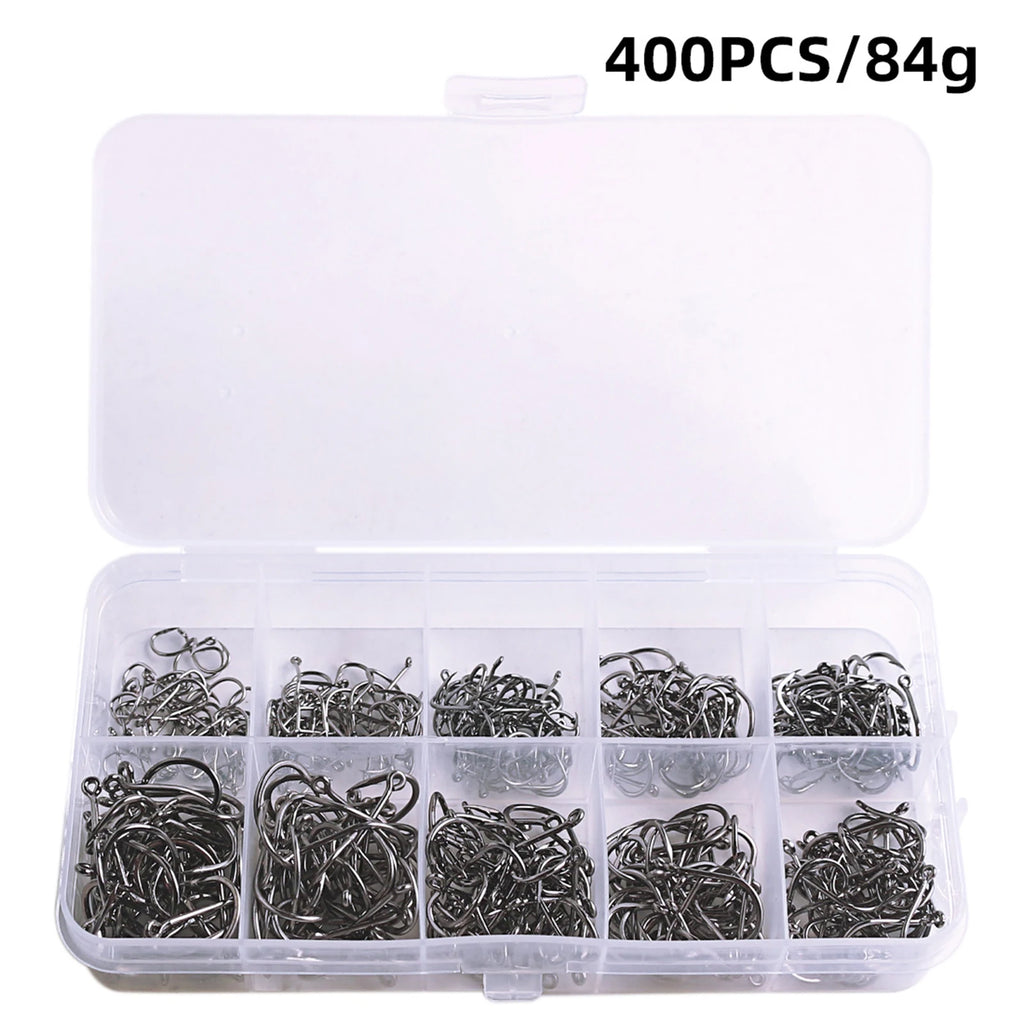 High Carbon Steel Fish Hook Iron Barbed Hooks For Saltwater Freshwater