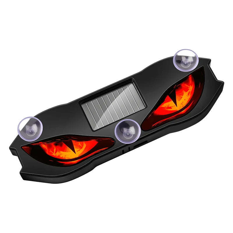 Solar Powered Car Neon Light Wireless Cool DEMON EYE Led Ambient Light Suction Cup USB Rechargeable Atmosphere Breathing Lamp