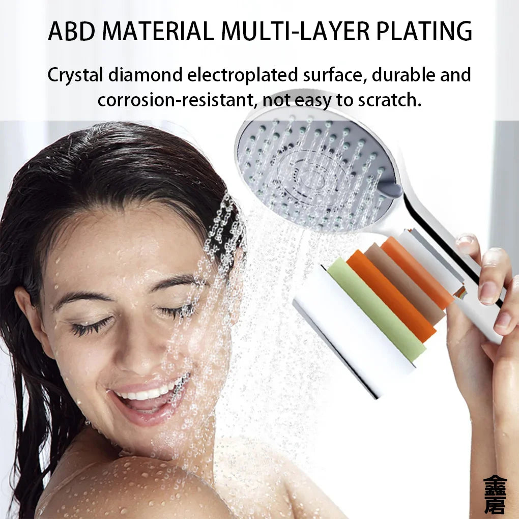 Bathroom Sprayer Shower Jetting Shower Head Water Saving Handheld Adjustable 5 Modes SPA Shower Bath Head Bathroom Accessories