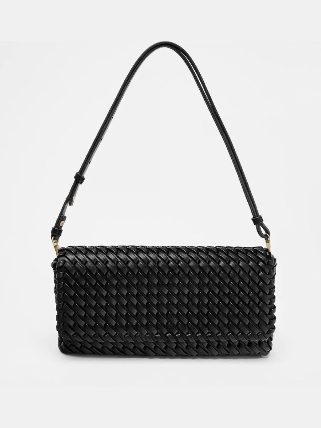 Luxury Designer Pu Leather Wowen Clutch Bag for Women Vintage Flap Shoulder Crossbody Bags Trend Underarm Bag Lady Handbags 2025