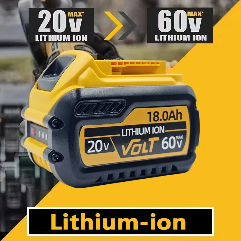 New High-Power for DEWALT 20V/60V Battery DCB200 DCB205 DCB206 * Power Tool 18V Battery 3AH 8AH 12AH 18AH Batteries DCD805