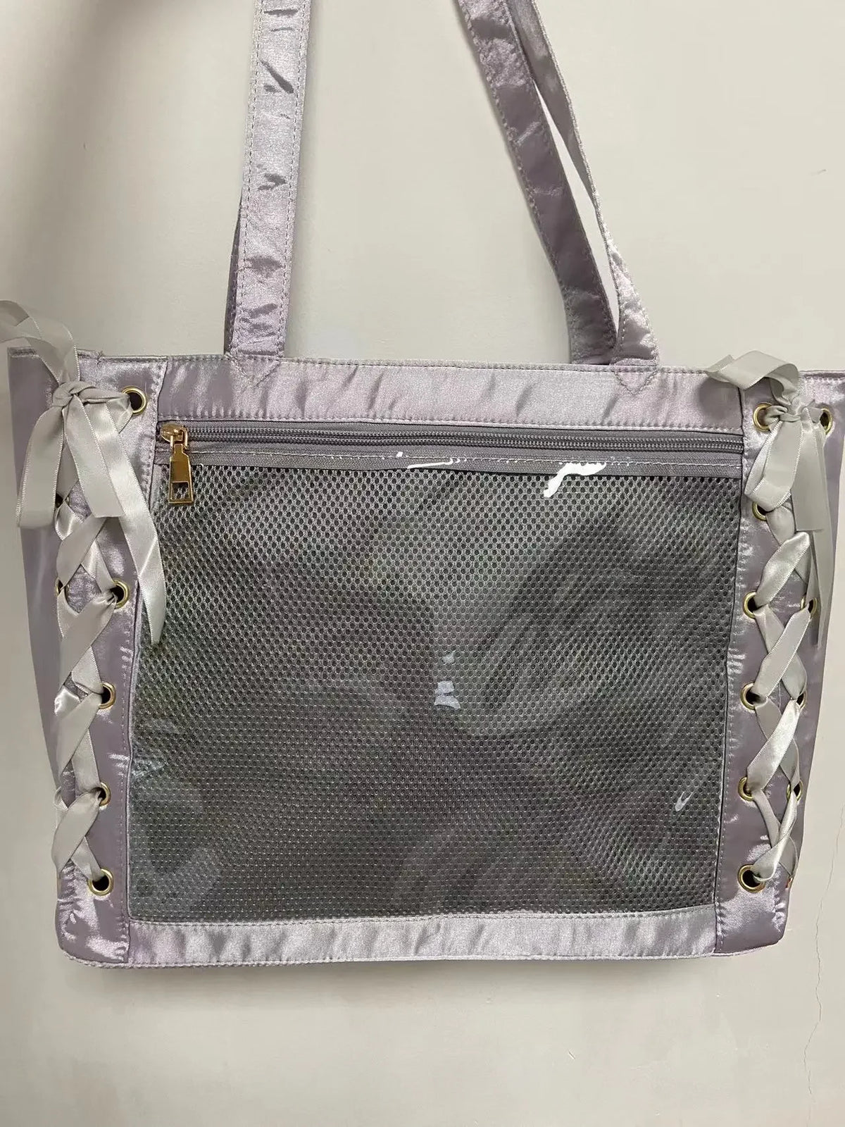 New Y2K Sweet Lolita Pink Ita Bag Women Japanese Transparent Large Capacity Tote Bag Ladies Harajuku Kawaii Handbag Aesthetic