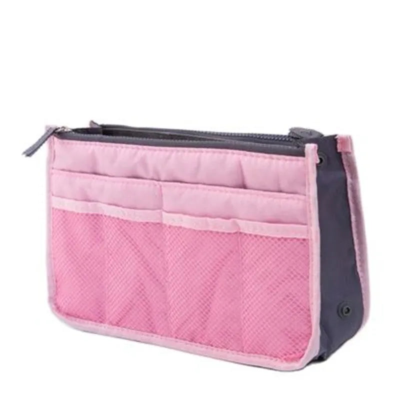 Organizer Insert Bag Women Nylon Travel Insert Organizer Handbag Purse Large Liner Lady Makeup Cosmetic Bag Cheap Female Tote