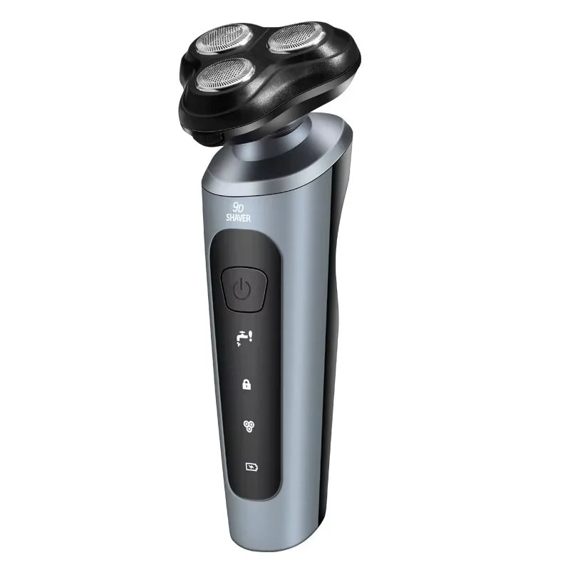 Men's Intelligent Rechargeable Shaver Wet/Dry Beard Razor ABS Tondeuse Dissolving Beard Rechargeable Razor for Smooth Skin