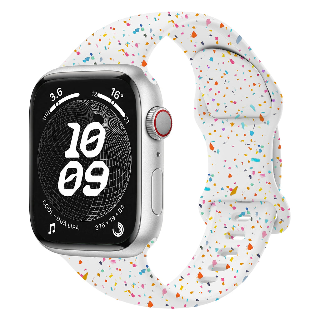 Sport Silicone Loop for Apple watch band 40mm 45mm 44mm 41mm 38mm 49mm Soft bracelet iwatch Series 9 8 7 6 5 3 SE Ultra 2 strap