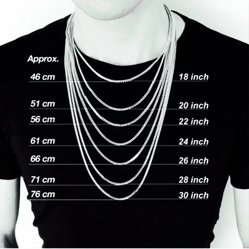 HNSP 3/5/7/9/12MM Stainless Steel Cuban Link Gold Chain Necklace For Men Jewelry Waterproof Accessory Gift