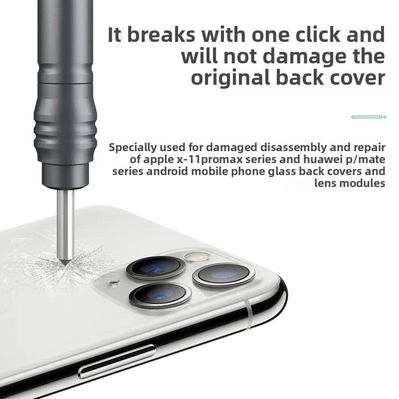 Back Glass Breaking Pen Breaking Tool For IPhone X-16 Pro Max Cell Phone Rear Glass Cover Breaker Phone Repair Tool