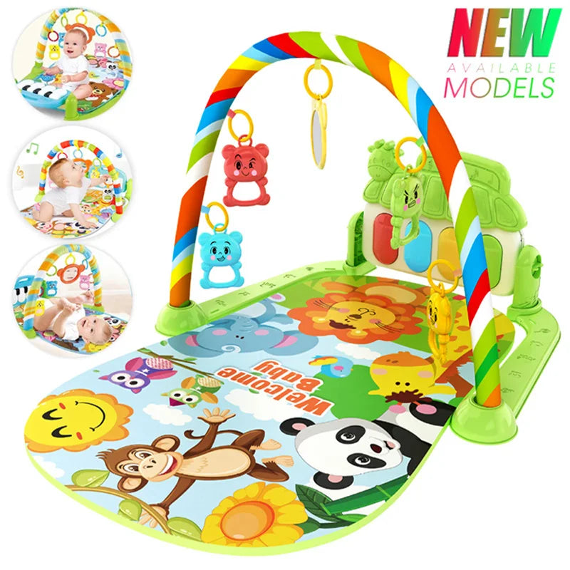 New Baby Activity Fitness Gym Rack 0-1 Year Old Newborn Educational Music Pedal Piano Toddler Toy Gift Mother and Child Supplies