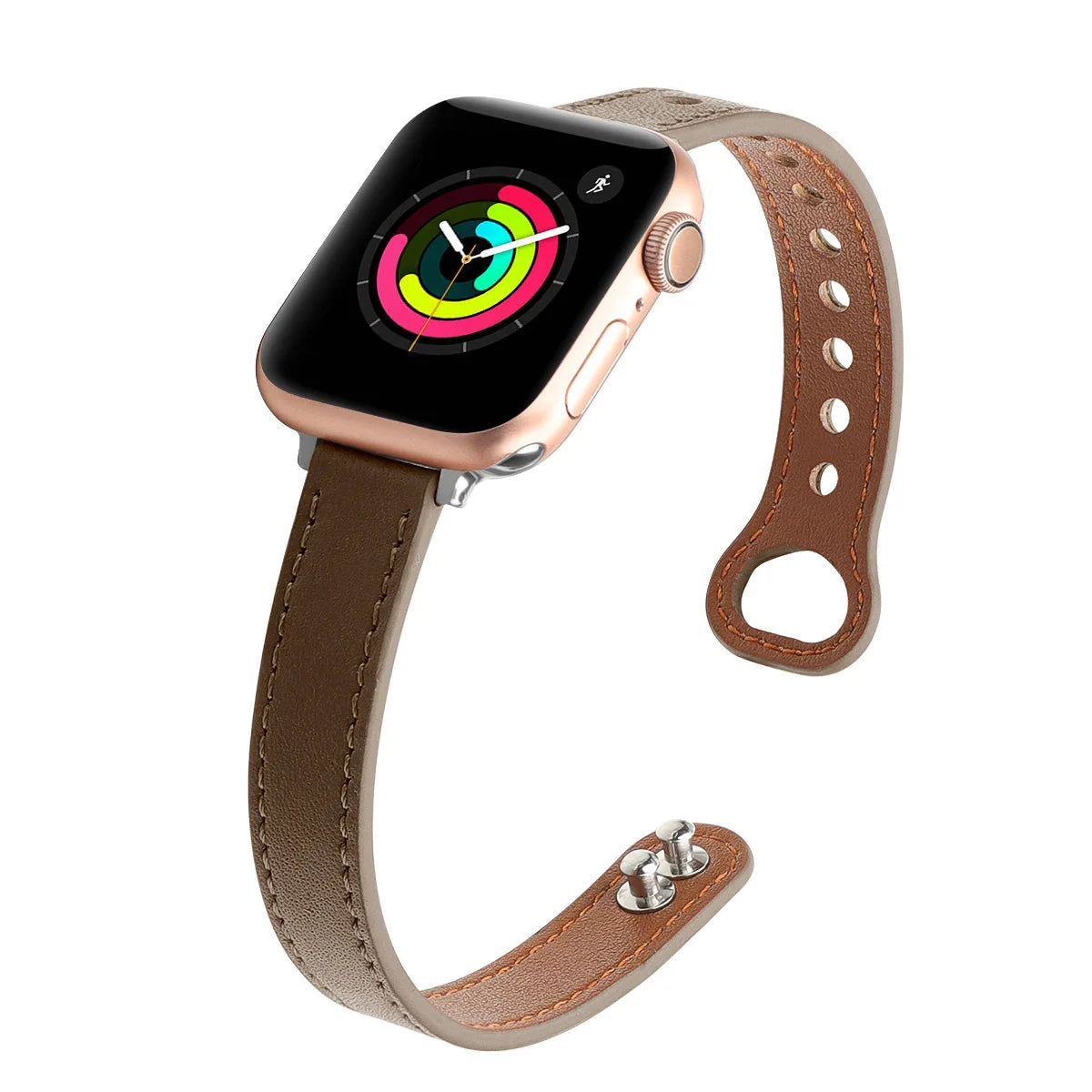 Thin Leather Strap for Apple Watch Band 10 9 8 46mm 42mm 41mm 44mm 45mm 38/40mm Women Watchband Bracelet Belt iWatch 7 SE 6 5 4