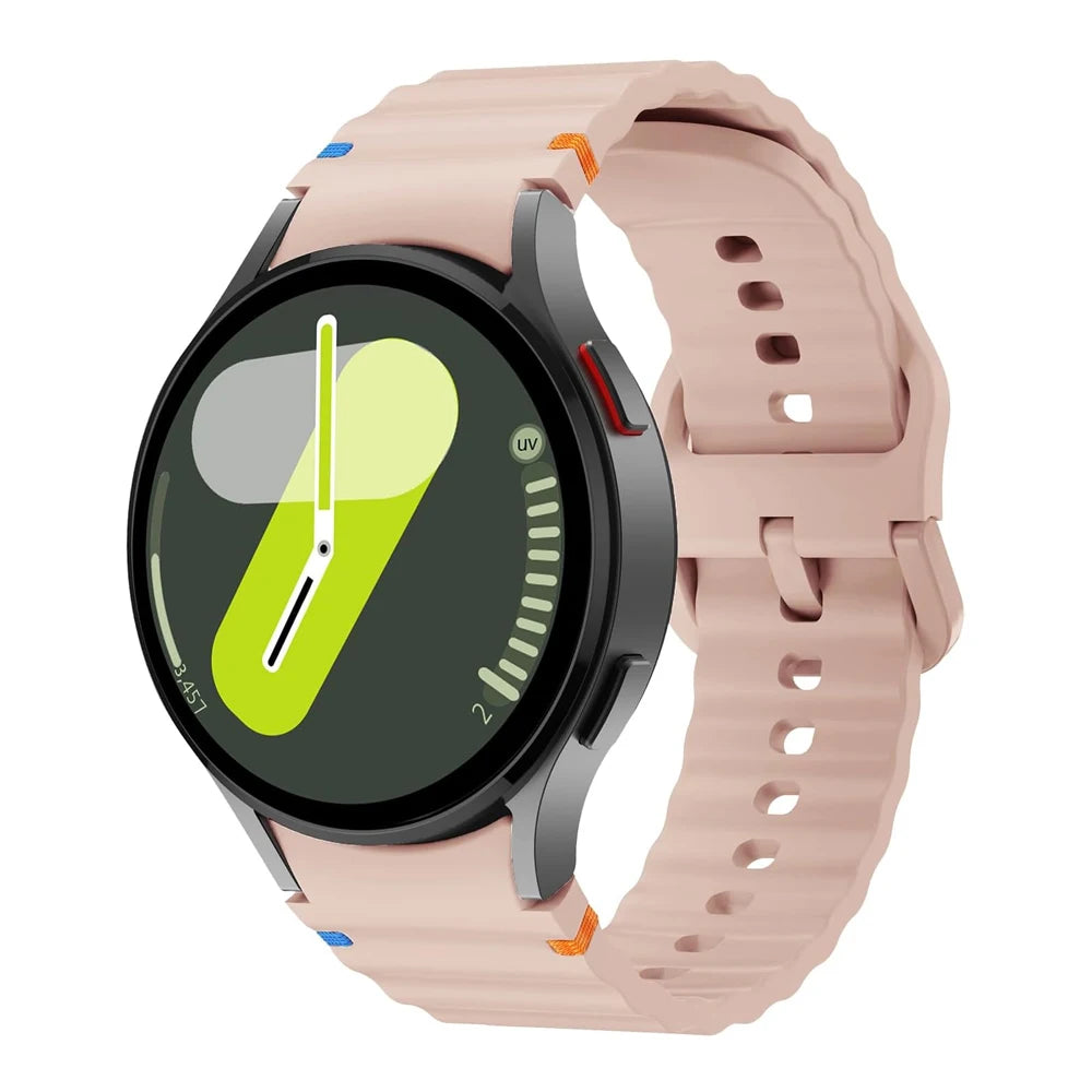Original Sport Straps for Samsung Galaxy watch 4/5 Pro/6/7/6 classic 44mm 40mm 45 Silicone bracelet correa Galaxy watch 7 Band