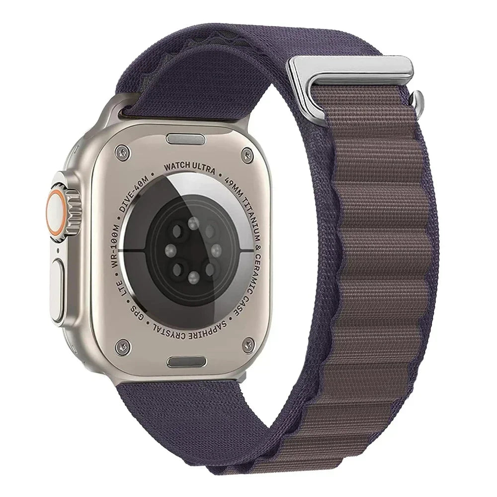 Alpine Loop Belt For Apple Watch Ultra 49mm 11 10 9 8 7 10 46mm 42mm 45mm 41mm Nylon Band iWatch Series 6 5 4 SE 44mm40mm Correa