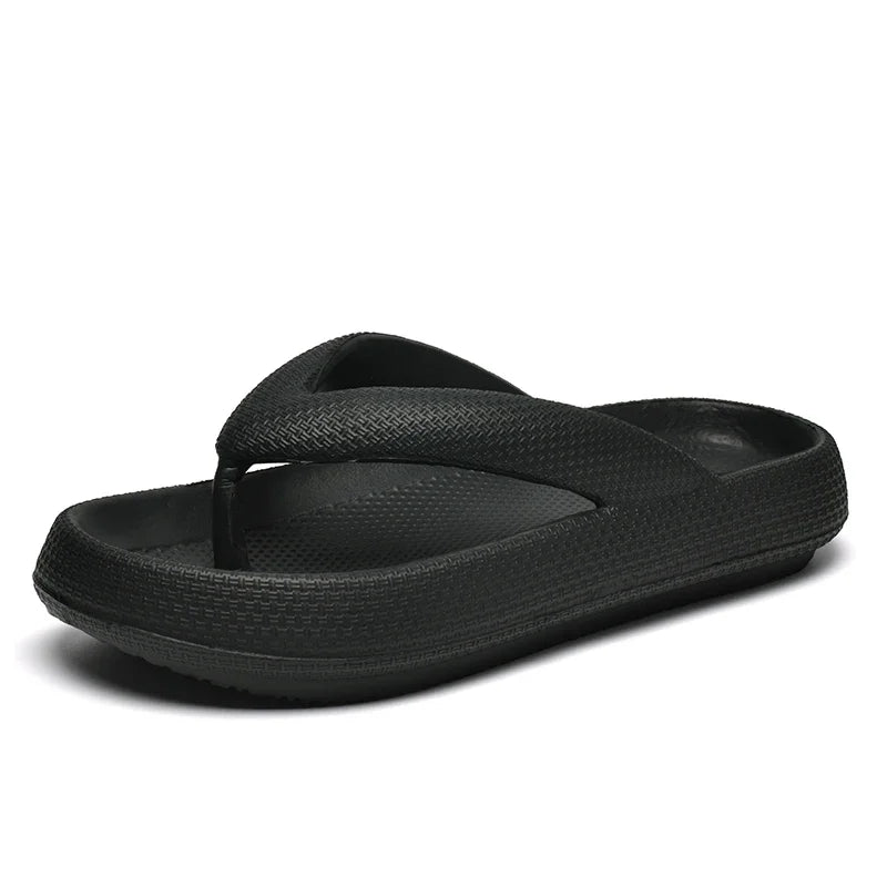 YRZL Soft Sole Platform Flip Flops Women 2024 Summer Beach Non Slip Men Slippers Coulple Thick Sole Bathroom Slides Sandals